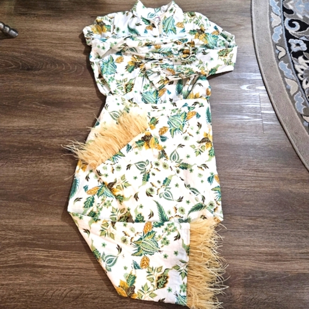 NWT Antonio Melanie Floral Pants  Matching Set Sz L - Picture 8 of 15